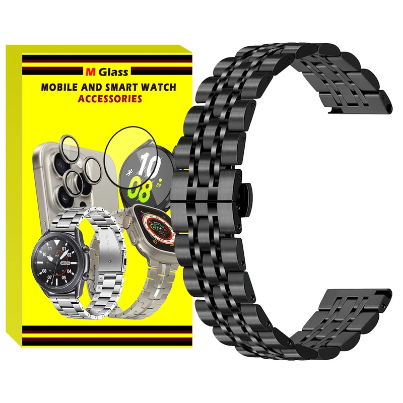 بند ام‌گلس مدل 7Row MG مناسب برای ساعت هوشمند سامسونگ Galaxy Watch 7 44mm