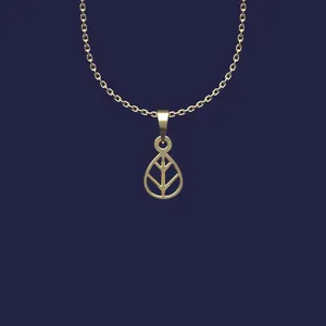 گردنبند طلا 18 عیار زنانه مدوپد مدل هندسی کد Z2-1-1163