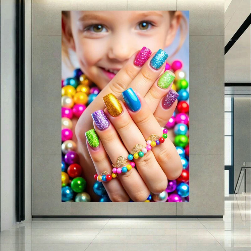 پوستر طرح لاک ناخن مدل اکلیلی کد AR303349