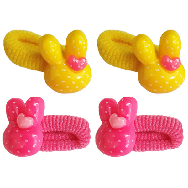 کش مو دخترانه طرح خرگوش مجموعه دو عددی