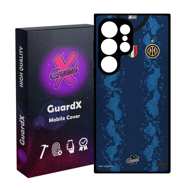 کاور گارد ایکس طرح Inter Milan مدل 10400 مناسب برای گوشی موبایل سامسونگ Galaxy S25 Ultra