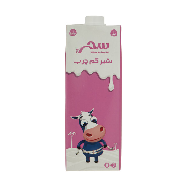 شیر کم چرب سحر - 1 لیتر بسته 4 عددی