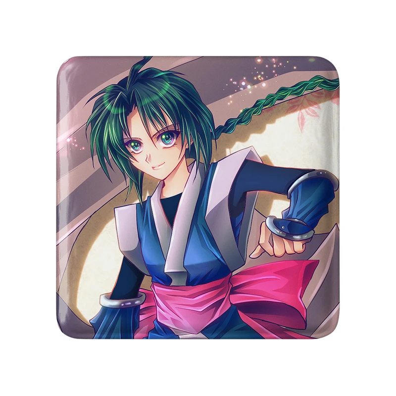 پیکسل خندالو طرح میسائو انیمه رورونی کنشین مدل مربعی کد 34906