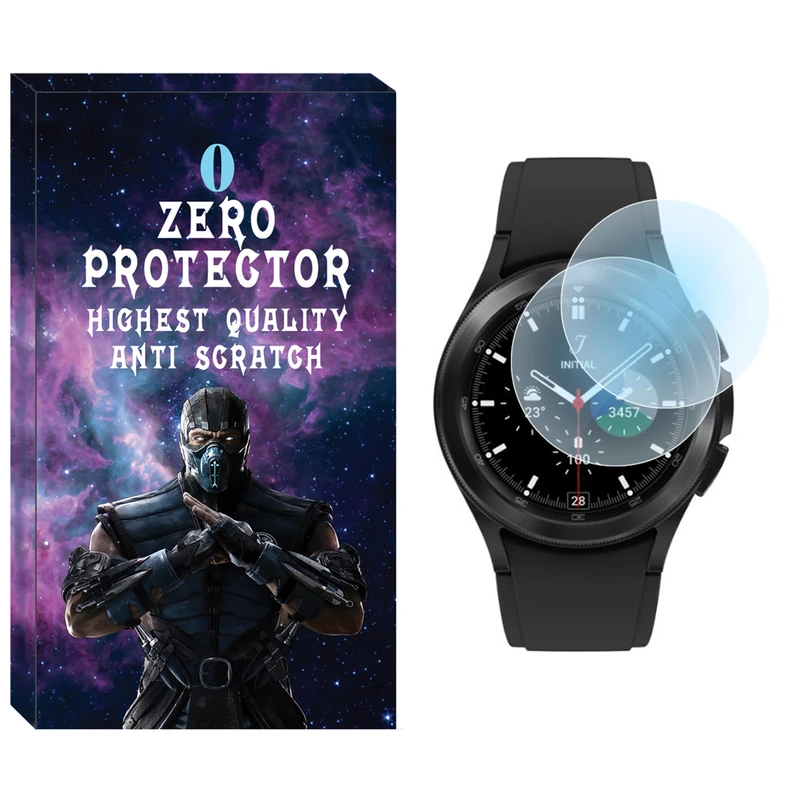 محافظ صفحه نمایش نانو زیرو مدل NZO مناسب برای ساعت هوشمند سامسونگ Galaxy Watch 4 Classic 46mm بسته دو عددی