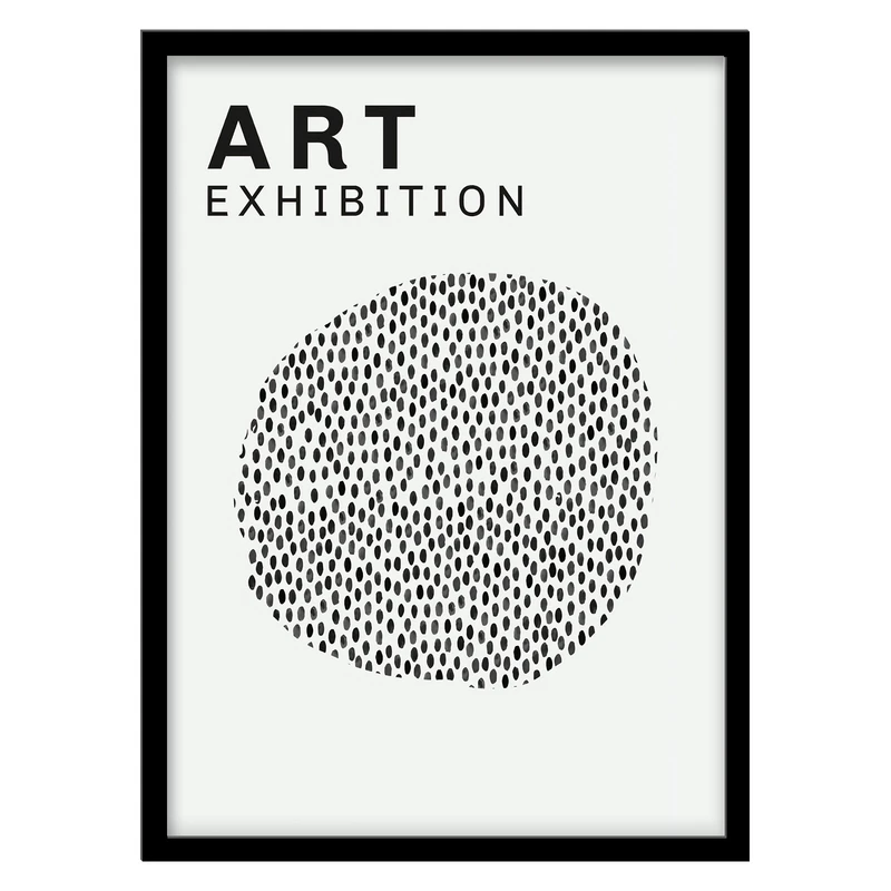 تابلو فورنیمو مدل پوستر مدرن و ابسترکت دات‌آرت کد 0811B