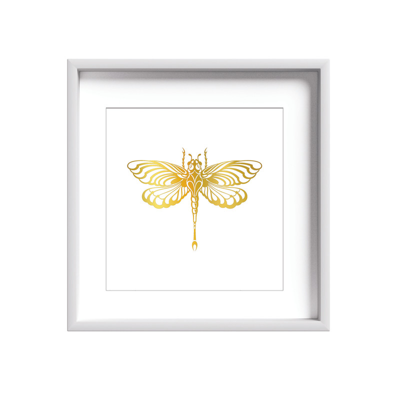 تابلوطلاکوب زرکات طرح پروانه مدل Butterfly