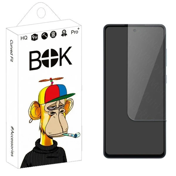 محافظ صفحه نمایش شیشه ای بوک مدل Transparent Plus مناسب برای گوشی موبایل سامسونگ Galaxy A71 / A73 5G / M51