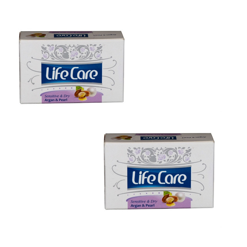 صابون شستشو لایف کر مدل Argan and peari وزن 90 گرم مجموعه 2 عددی صابون شستشو لایف کر مدل Argan and peari وزن 90 گرم مجموعه 2 عددی