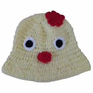 کلاه بافتنی بچگانه طرح جوجه مدل A582
