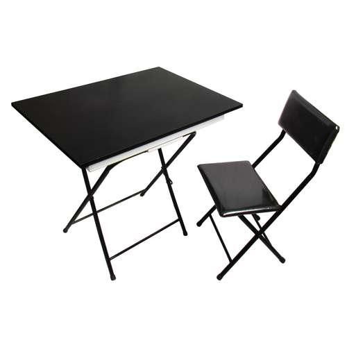 ست میز تحریر و صندلی میزیمو مدل باکسدار تاشو کد 9204