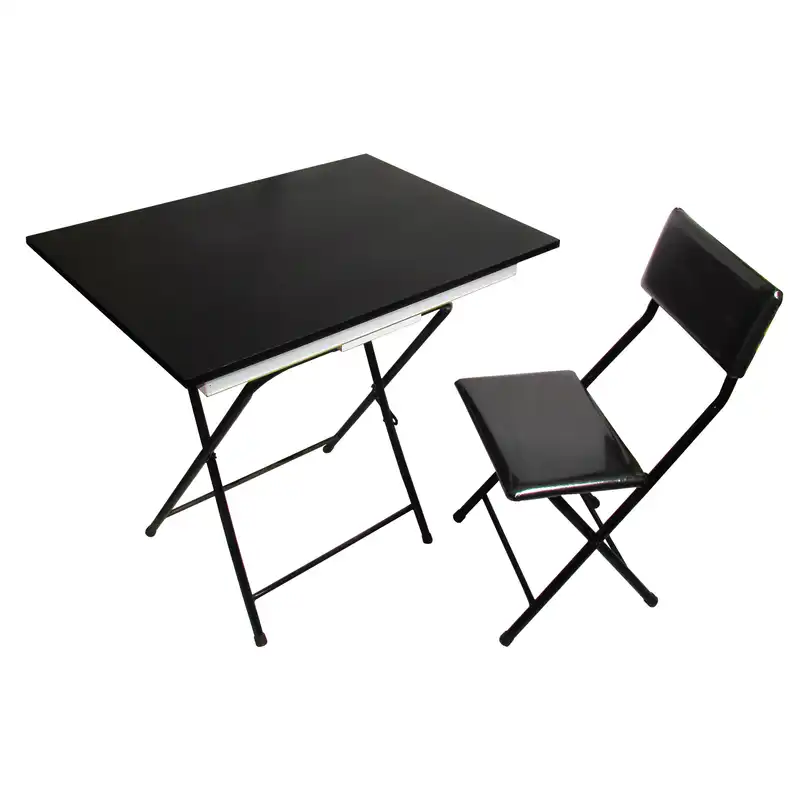 ست میز تحریر و صندلی میزیمو مدل باکسدار تاشو کد 9204