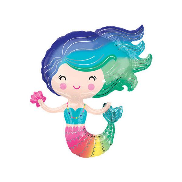 بادکنک فویلی مدل پری دریایی