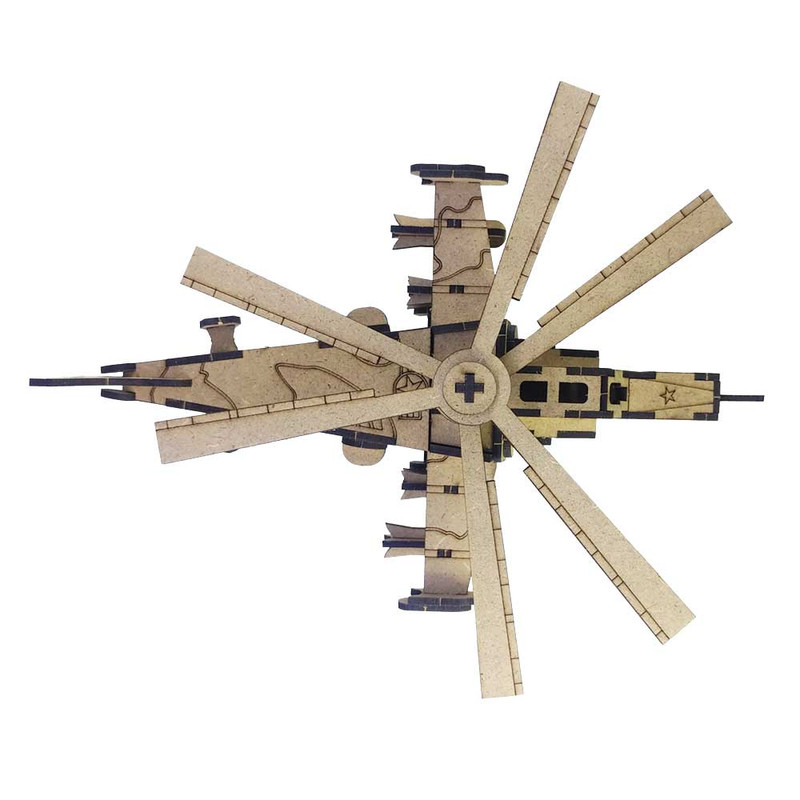 ساختنی مدل هلیکوپتر جنگی کد KA-50