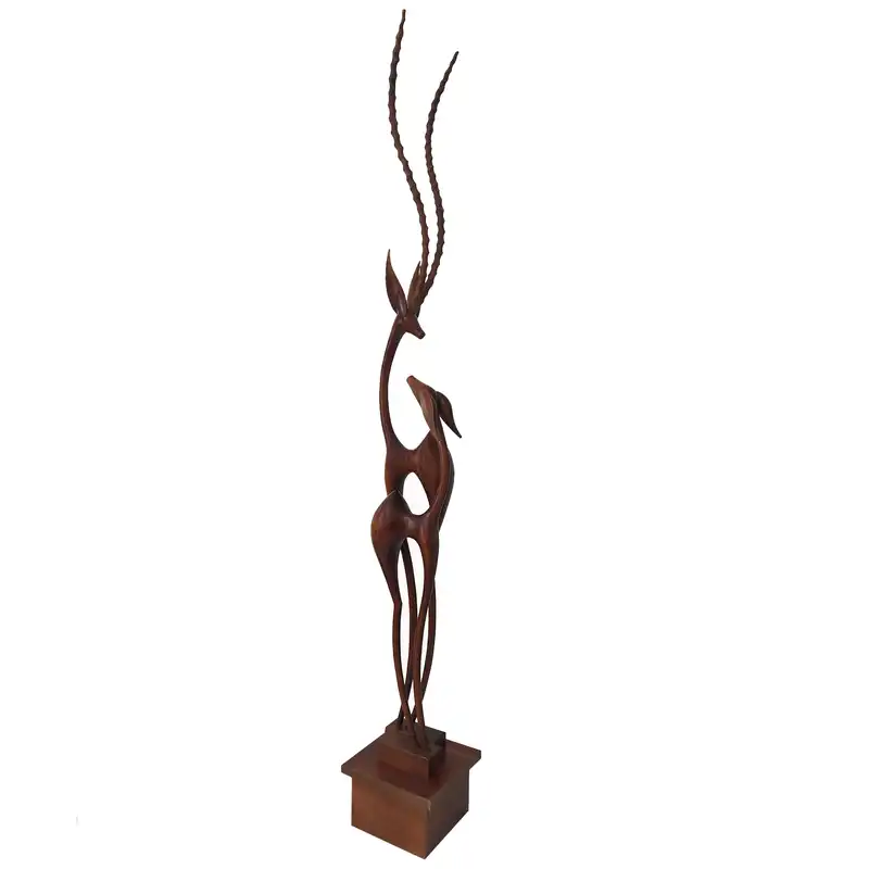 مجسمه چوبی مدل غزال
