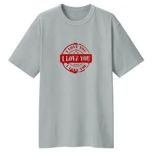 تی شرت لانگ زنانه مدل LOVE کد LL94 رنگ طوسی