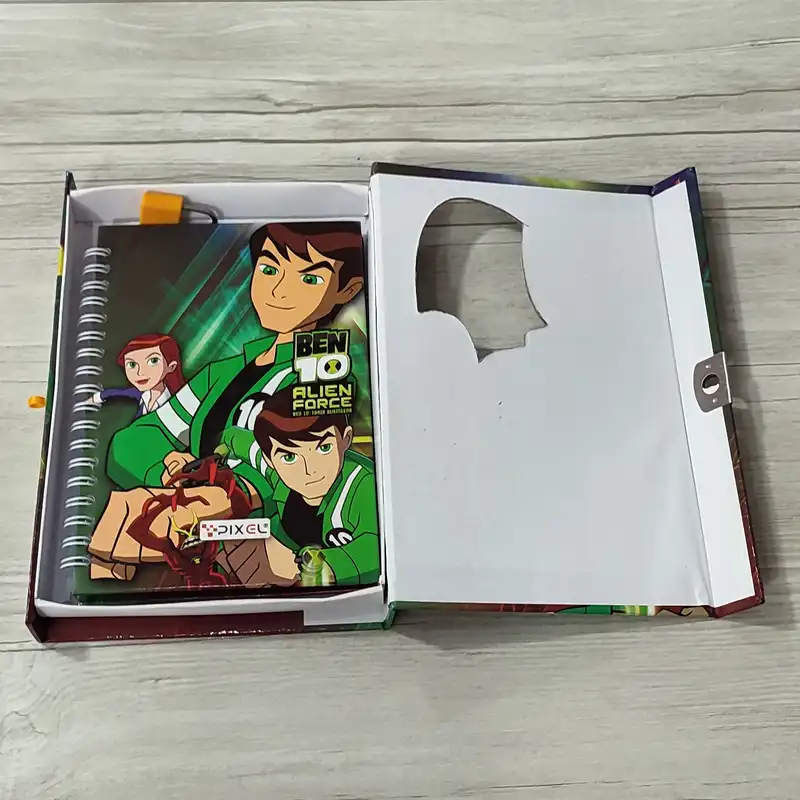 دفترچه خاطرات پیکسل مدل قفل دار طرح بن تن کد 002