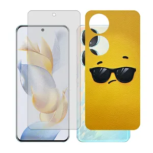 Glass together model matte screen protector suitable for Honor 90 mobile phone with back cover sticker