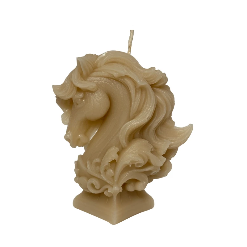 شمع دست‌ساز بدون‌بو مدل اسب زمان اتمام 20 ساعت