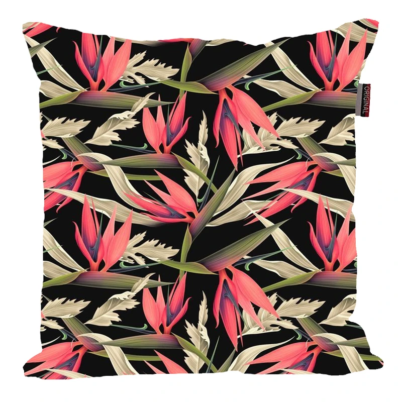 کوسن پاد آفرین مدل پرنده بهشتی طرح گل کد PK30099