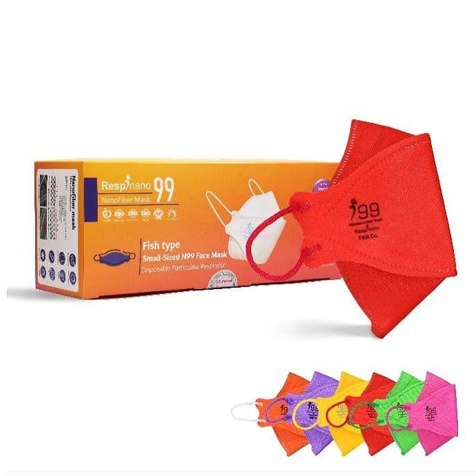 ماسک تنفسی ریما مدل سه بعدی نوجوان N99 نانو کد RainBow_MF99 بسته 25 عددی