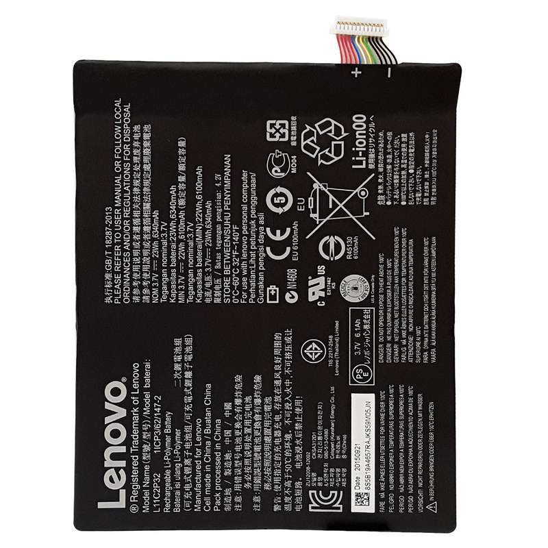 باتری تبلت لنوو مدل L11C2P32 با ظرفیت 6340mAh مناسب برای تبلت لنوو Ideatab S6000 باتری تبلت لنوو مدل L11C2P32 با ظرفیت 6340mAh مناسب برای تبلت لنوو Ideatab S6000
