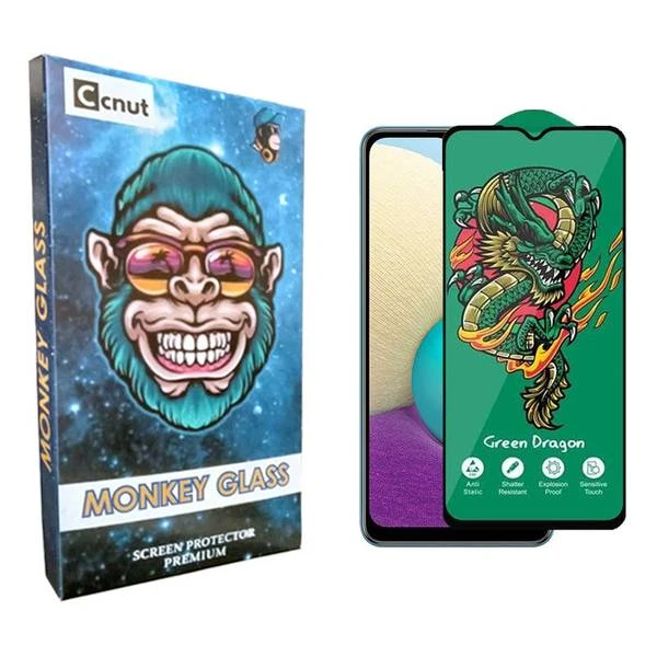 محافظ صفحه نمایش کوکونات مدل mnk Green_Dragon مناسب برای گوشی موبایل سامسونگ Galaxy A02