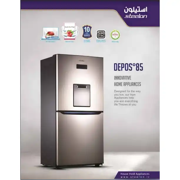 یخچال و فریزر 32 فوت استیلون مدل هوم بار DEPOS 85