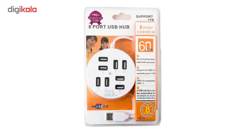 هاب USB 2.0 هشت پورت مکس تاچ مدل 03
