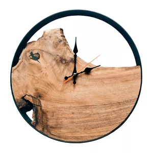 ساعت دیواری چوبی مدل گردو