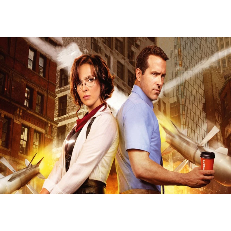 تابلو شاسی طرح بازیگر رایان رینولدز و ودی کومر در مرد آزاد مدل  T6229