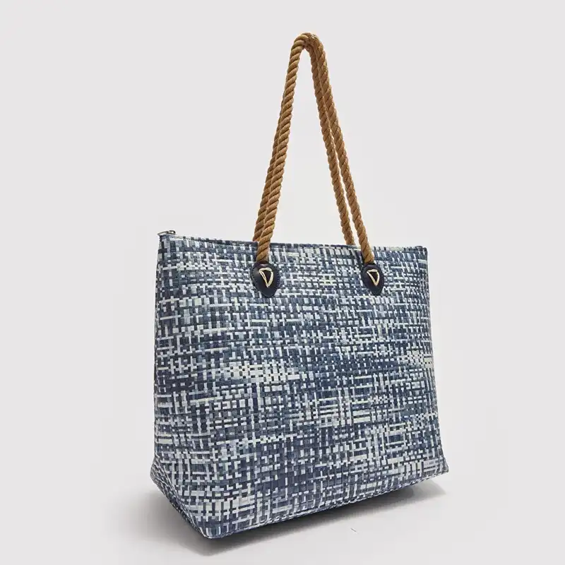 کیف دوشی زنانه ال سی وایکیکی مدل ساحلی حصیری