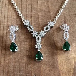 نیم ست نقره زنانه  کد 2075