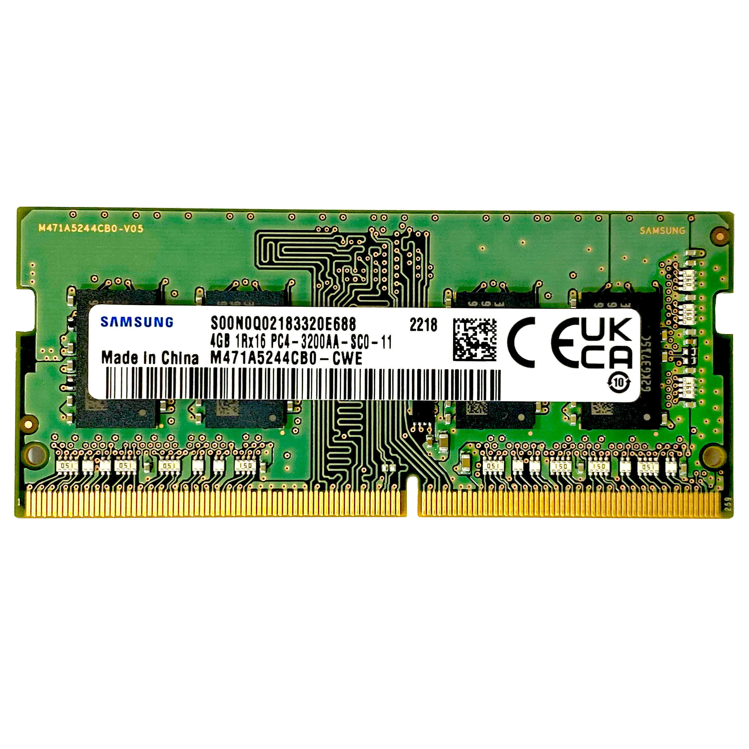 رم لپ تاپ DDR4 تک کاناله 3200 مگاهرتز CL22 سامسونگ مدل M471A5244CB0 ظرفیت 4 گیگابایت