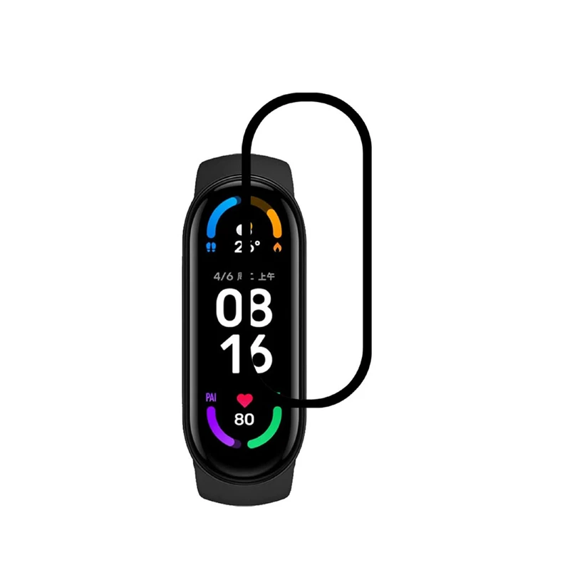 محافظ صفحه نمایش مدل PMMA-X مناسب برای ساعت هوشمند شیائومی mi band 6