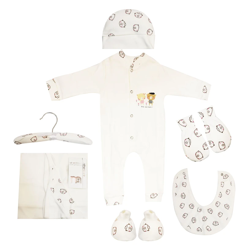  ست 7 تکه لباس نوزادی مادرکر طرح خرس کد M454.23