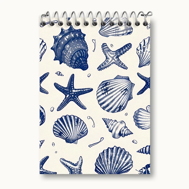 دفتر یادداشت 50 برگ خندالو طرح پترن دریایی کد N5318