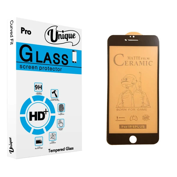 محافظ صفحه نمایش سرامیکی يونيک مدل +Clear مناسب برای گوشی موبایل اپل iPhone 6 Plus