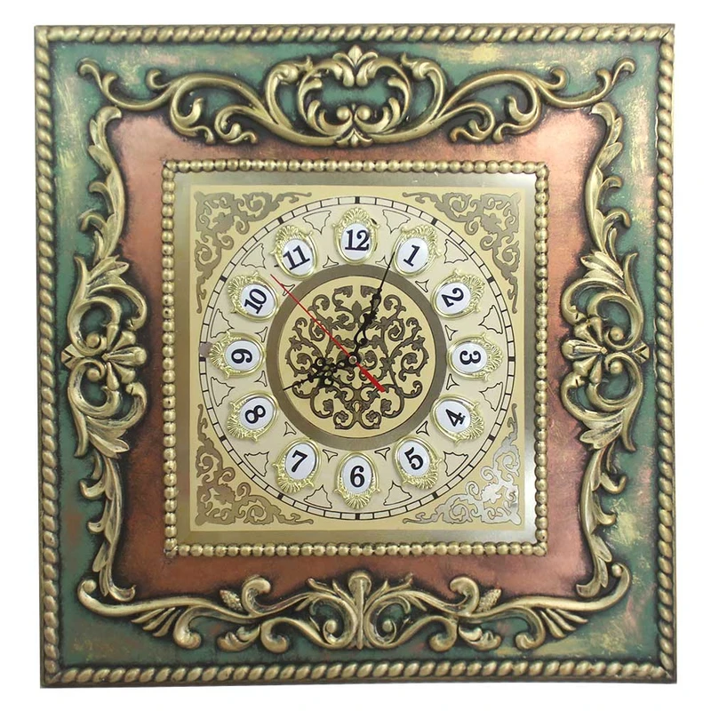 ساعت دیواری عقربه‌ای با نشانگر عددی دست نگار مدل Yarvio کد 50-50