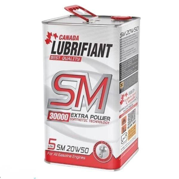 روغن موتور کانادا لوبریفنت مدل 20W50 SM حجم 5 لیتر