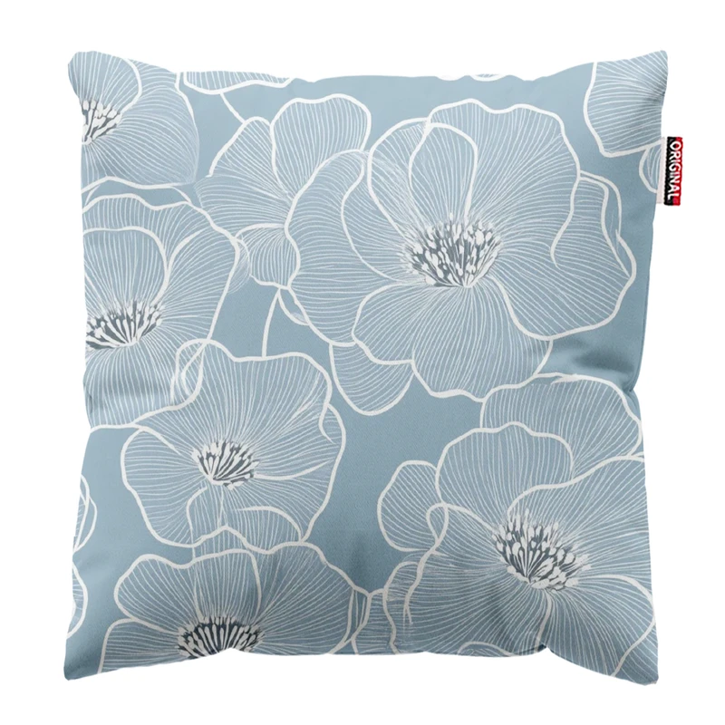 کوسن پاد آفرین مدل مینیمال طرح گل و برگ کد PK303298 سایز 30*30 سانتی متر