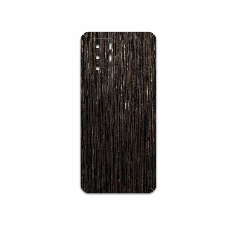 برچسب پوششی ماهوت مدل Dark-Gold-Stripes-Wood مناسب برای گوشی موبایل شیائومی Poco X3 GT 5G