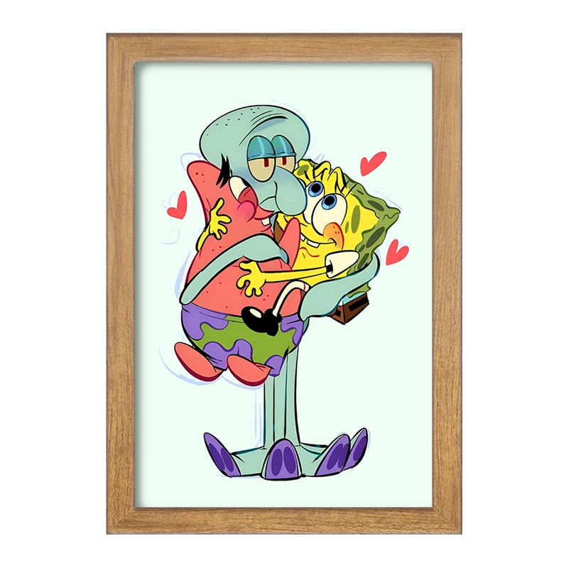 تابلو خندالو مدل باب اسفنجی و پاتریک کد F6109