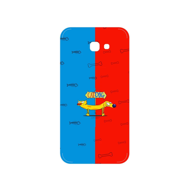 برچسب پوششی ماهوت مدل CatDog مناسب برای گوشی موبایل سامسونگ Galaxy A7 2017