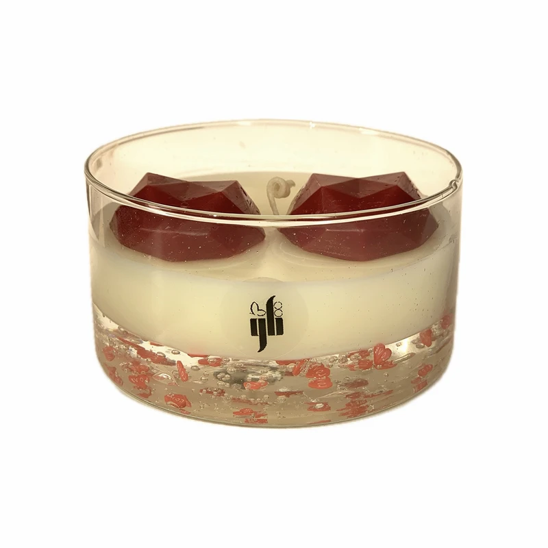 شمع دست ساز تاو طرح قلب عاشق مدل T1054