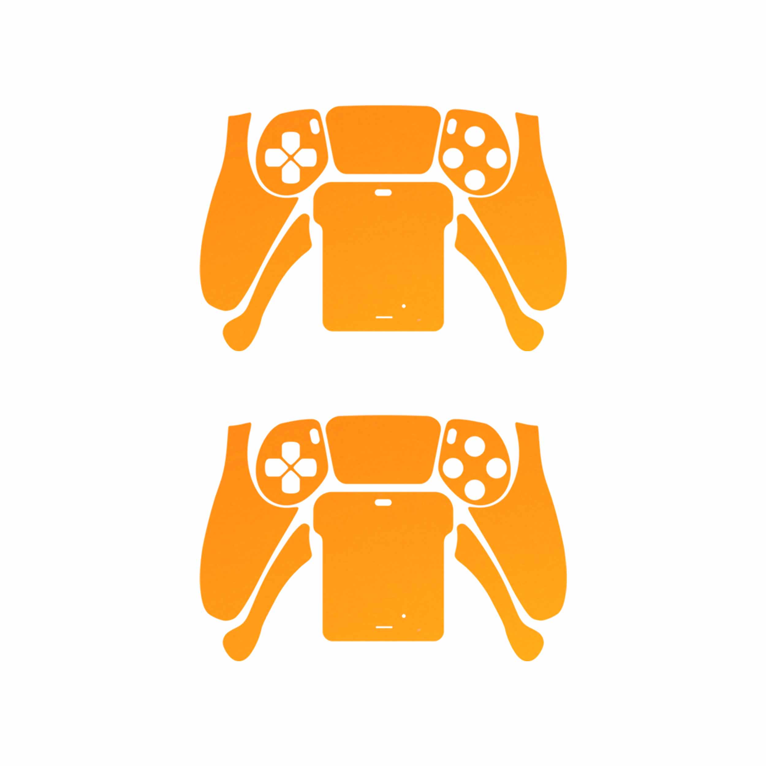 برچسب دسته بازی PS5 ماهوت مدل Matte-Orange بسته دو عددی
