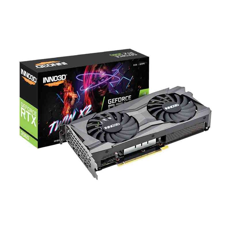 کارت گرافیک اینو تیری دی مدل INNO3D GeForce RTX 3060 TWIN X2 کارت گرافیک اینو تیری دی مدل INNO3D GeForce RTX 3060 TWIN X2