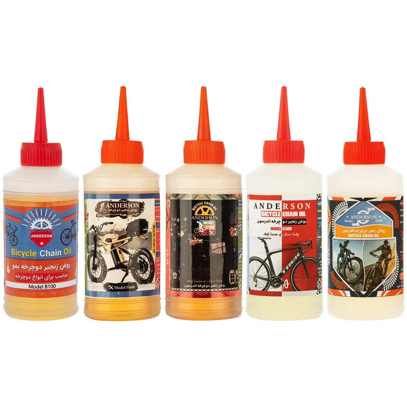روغن زنجیر دوچرخه اندرسون مدل ZCDFB حجم 80 میلی لیتر بسته 5 عددی
