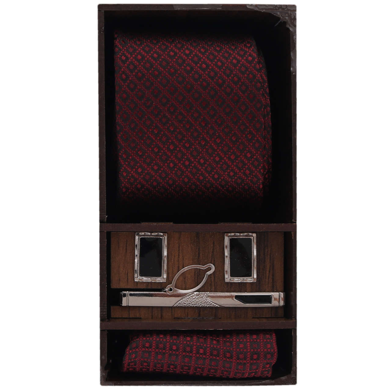 ست کراوات و دستمال جیب مردانه مدل PJ-105223