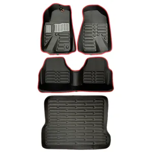 کفپوش پنج بعدی خودرو ای ام تی سی مدل MC به همراه کفپوش  صندوق مناسب برای پژو پارس