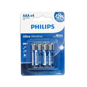 نقد و بررسی باتری نیم قلمی فیلیپس مدل اولترا آلکالاین LR03E4B/40 بسته چهار عددی توسط خریداران